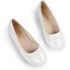 imageDREAM PAIRS Girls Dress Shoes Flower Girl Slipon Bow Ballet Flats for Wedding Party School Little KidBig KidWhite
