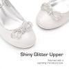 imageDREAM PAIRS Girls Dress Shoes Platform Chunky Heel Ankle Strap Princess Flats Flower Party Wedding Pump for Little Big KidIvory