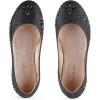 imageDREAM PAIRS Girls Dress Shoes Slipon Rhinestone Glitter Ballet Flats for Wedding Party Birthday Prom Little KidBig KidNina100black Glitter