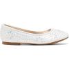 imageDREAM PAIRS Girls Dress Shoes Slipon Rhinestone Glitter Ballet Flats for Wedding Party Birthday Prom Little KidBig KidNina100white