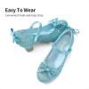 imageDREAM PAIRS Girls Dress Shoes Toddler Little Girls Heels Mary Jane Princess Shoes with Interchangeable Bow for Flower Girl Wedding PartyBlue