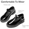 imageDREAM PAIRS Girls Mary Jane Dress Shoes Chunky Platform School Uniform Shoes TStrap Oxfords Loafers Star FlatsAll Black