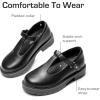 imageDREAM PAIRS Girls Mary Jane Dress Shoes Chunky Platform School Uniform Shoes TStrap Oxfords Loafers Star FlatsBlack