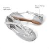 imageDREAM PAIRS Girls Mary Jane Dress Shoes Pearl TStrap Party Flower Wedding Princess Flats for Toddler Little Big KidSilver