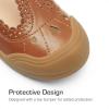 imageDREAM PAIRS Girls Mary Jane Dress Shoes School Uniform ToeProtective TStrap Ballet Flats Toddler Little KidBrown