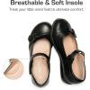 imageDREAM PAIRS Girls School Uniform Shoes Mary Jane Dress Flats for Little KidBig KidBlackPu