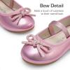 imageDREAM PAIRS Toddler Girls Dress Shoes Flower Girl Ballet Bow Flats for Party Wedding Performance School ChristmasPink