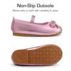 imageDREAM PAIRS Toddler Girls Dress Shoes Flower Girl Ballet Bow Flats for Party Wedding Performance School ChristmasPink