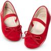 imageDREAM PAIRS Toddler Girls Dress Shoes Party Wedding Flower Girl Ballet FlatsRedpu