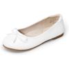 imageDREAM PAIRS Girls Dress Shoes Ballet Flats Slipon Fashion Bow Flower Girl Shoes for Wedding School Party BirthdayWhite