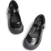 imageDREAM PAIRS Girls Kids Mary Jane School Uniform ToeProtective Shoes Soft Flats Toddler Little KidBlack