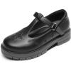 imageDREAM PAIRS Girls Mary Jane Dress Shoes Chunky Platform School Uniform Shoes TStrap Oxfords Loafers Star FlatsBlack Stars