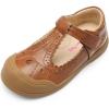 imageDREAM PAIRS Girls Mary Jane Dress Shoes School Uniform ToeProtective TStrap Ballet Flats Toddler Little KidBrown