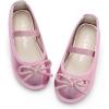 imageDREAM PAIRS Toddler Girls Dress Shoes Flower Girl Ballet Bow Flats for Party Wedding Performance School ChristmasPink