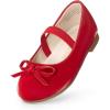 imageDREAM PAIRS Toddler Girls Dress Shoes Party Wedding Flower Girl Ballet FlatsRedpu