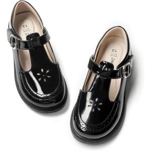imageDREAM PAIRS Girl Mary Jane Dress Shoes  Ballet Flats for Girl School Uniform Shoes for Toddler Little GirlsAll Black