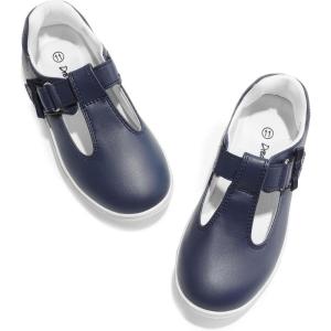 imageDREAM PAIRS Girls Mary Jane School Uniform Shoes TStrap Flat Sneakers for ToddlerLittle KidNavy
