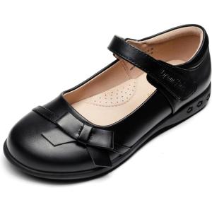 imageDREAM PAIRS Girls School Uniform Shoes Mary Jane Dress Flats for Little KidBig KidBlackPu