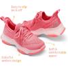imageDREAM PAIRS Girls SlipOn Sneakers Kids Sparkle Pop Lightweight Jelly Sole Walking ShoesHot Pink