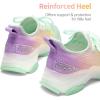 imageDREAM PAIRS Girls SlipOn Sneakers Kids Sparkle Pop Lightweight Jelly Sole Walking ShoesRainbowYellow