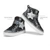 imageDREAM PAIRS Girls Sneakers High Top Hook and Loop Sparkly Shiny Comfortable Casual Walking Shoes for ToddlerLittleBig KidsBlack