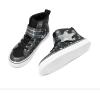 imageDREAM PAIRS Girls Sneakers High Top Hook and Loop Sparkly Shiny Comfortable Casual Walking Shoes for ToddlerLittleBig KidsBlack
