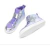 imageDREAM PAIRS Girls Sneakers High Top Hook and Loop Sparkly Shiny Comfortable Casual Walking Shoes for ToddlerLittleBig KidsPurpleBlue