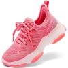 imageDREAM PAIRS Girls SlipOn Sneakers Kids Sparkle Pop Lightweight Jelly Sole Walking ShoesHot Pink