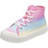 imageDREAM PAIRS Kids Sneakers Little Boys Girls High Top Canvas Shoes LilLegends CourtStar Casual Walking ShoesRainbowPink