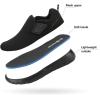 imageDREAM PAIRS Boys Girls Shoes Kids Slip on Tennis EZOns MightyMovers Running Athletic Barefoot Zero Drop Sports SneakersBlack Monochrome