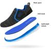imageDREAM PAIRS Boys Girls Shoes Kids Slip on Tennis EZOns MightyMovers Running Athletic Barefoot Zero Drop Sports SneakersBlackGreyRoyal