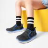 imageDREAM PAIRS Boys Girls Shoes Kids Slip on Tennis EZOns MightyMovers Running Athletic Barefoot Zero Drop Sports SneakersBlackGreyRoyal