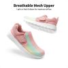 imageDREAM PAIRS Boys Girls Shoes Kids Slip on Tennis EZOns MightyMovers Running Athletic Barefoot Zero Drop Sports SneakersPinkRainbow