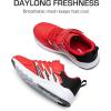 imageDREAM PAIRS Boys Girls Shoes Kids Tennis Running Athletic School Gym Breathable Lightweight Sneakers for LittleBig KidRedBlack