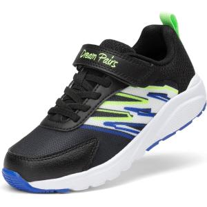 imageDREAM PAIRS Boys Girls Shoes Kids Tennis Running Athletic School Gym Breathable Lightweight Sneakers for LittleBig KidBlack