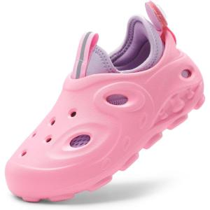 imageDREAM PAIRS Kids Clogs Boys Girls Foam Runner Shoes Unisex Slip on Shoes Sandals Lightweight Indoor Outdoor Shoes