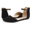 imageDREAM PAIRS Flapointed Womens Casual DOrsay Pointed Plain Ballet Comfort Soft Slip On Flats ShoesClassic Black