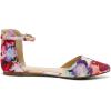 imageDREAM PAIRS Flapointed Womens Casual DOrsay Pointed Plain Ballet Comfort Soft Slip On Flats ShoesPink Floral