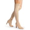 imageDREAM PAIRS Womens HIGHPLAT Black Chunky Thigh High Over The Knee High Heel BootsSandsuede