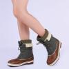 imageDREAM PAIRS Womens Snow Winter Boots Mid Calf Waterproof Duck Warm Outdoor Winter Boots ShoesTanKhaki