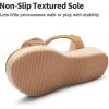 imageDREAM PAIRS Girls Espadrille Flatform Platform Wedge Open Toe Summer Sandals for Little Kid Big Kid Casual Vacation or Formal UseCamelsuede