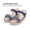imageDREAM PAIRS Girls Espadrille Flatform Platform Wedge Open Toe Summer Sandals for Little Kid Big Kid Casual Vacation or Formal UseNavy