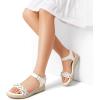 imageDREAM PAIRS Girls Espadrille Flatform Platform Wedge Open Toe Summer Sandals for Little Kid Big Kid Casual Vacation or Formal UseWhite