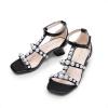 imageDREAM PAIRS Girls Sandals Ankle Strap TStrap Low Heel Pearl Flower Pump Dress Wedding Party Square Toe Shoes for Little KidBig KidBlack
