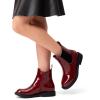 imageDREAM PAIRS Girls Ankle Boots with Side Zipper Chelsea Booties Low Heels Girl Fashion Shoes for ToddlerLittle KidBig KidBurgundy