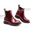 imageDREAM PAIRS Girls Ankle Boots with Side Zipper Chelsea Booties Low Heels Girl Fashion Shoes for ToddlerLittle KidBig KidBurgundy