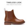 imageDREAM PAIRS Girls Ankle Boots with Side Zipper Chelsea Booties Low Heels Girl Fashion Shoes for ToddlerLittle KidBig KidTan