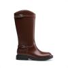 imageDREAM PAIRS Girls Knee High Boots Side Zipper Riding Shoes for Little KidBig KidBrown