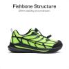 imageDREAM PAIRS Boys Girls Running Shoes Kids Athletic Lightweight Breathable Gym School ShoesNeon GreenBlack