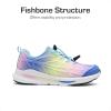 imageDREAM PAIRS Boys Girls Running Shoes Kids Athletic Lightweight Breathable Gym School ShoesRainbow